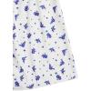 imageVerdusa Womens 2Piece Button Down Short Sleeve Ditsy Floral Button Front Sleepwear Loungewear PJ SetWhite Blue
