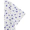 imageVerdusa Womens 2Piece Button Down Short Sleeve Ditsy Floral Button Front Sleepwear Loungewear PJ SetWhite Blue