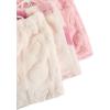 imageVerdusa Womens 3 Pack Fuzzy Buffalo Plaid Pajama Shorts Tie Front Elastic Waist Cute Sleep Lounge Pj ShortsHeart Apricot