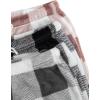 imageVerdusa Womens 3 Pack Fuzzy Buffalo Plaid Pajama Shorts Tie Front Elastic Waist Cute Sleep Lounge Pj ShortsMulticolor