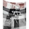 imageVerdusa Womens 3 Pack Fuzzy Buffalo Plaid Pajama Shorts Tie Front Elastic Waist Cute Sleep Lounge Pj ShortsMulticolor