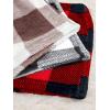 imageVerdusa Womens 3 Pack Fuzzy Buffalo Plaid Pajama Shorts Tie Front Elastic Waist Cute Sleep Lounge Pj ShortsRed Multi