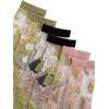 imageVerdusa Womens 3 Pairs Sheer Mesh Socks Floral Thin SocksMulticolor