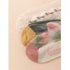 imageVerdusa Womens 3 Pairs Sheer Mesh Socks Floral Thin SocksWhite Pink