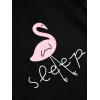 imageVerdusa Womens 3 Piece Cartoon Print Pajama Sets Tee Top And Shorts Pants PjsFlamingo Black