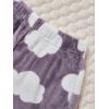 imageVerdusa Womens 3 Pieces Fuzzy Pajama Cartoon Graphic Flannel Sleep Shorts Pj Lounge BottomsMulticolor