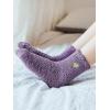 imageVerdusa Womens 4pairs Fuzzy Crew Socks Faux Furry Warm SocksBlack Multi