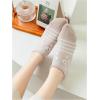 imageVerdusa Womens 5 Pairs Cartoon Embroidered Ribbed Cute Crew SocksDusty Pink
