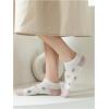 imageVerdusa Womens 5 Pairs Cartoon Embroidered Ribbed Cute Crew SocksDusty Pink