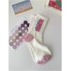 imageVerdusa Womens 5 Pairs Printed Ankle Socks Casual Mid Calf SocksMulticolor