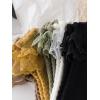 imageVerdusa Womens 5 Pairs Ruffle Trim Frilly Crew Socks Casual SocksMulticolor