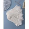 imageVerdusa Womens 5 Pairs Ruffle Trim Frilly Crew Socks Casual SocksWhite Solid