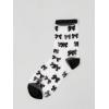 imageVerdusa Womens 5 Pairs Sheer Socks Mesh Crew Socks Transparent See Through Tulle SocksBlack
