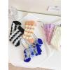 imageVerdusa Womens 5 Pairs Sheer Socks Mesh Crew Socks Transparent See Through Tulle SocksMulticolorheart