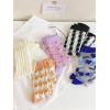 imageVerdusa Womens 5 Pairs Sheer Socks Mesh Crew Socks Transparent See Through Tulle SocksMulticolorheart