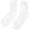 imageVerdusa Womens 5 Pairs Sheer Socks Mesh Crew Socks Transparent See Through Tulle SocksWhite