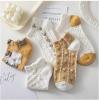 imageVerdusa Womens 8 Pairs Floral Print Crew Socks Cute Textured Socks