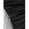 imageVerdusa Womens Cut Out Colorblock One Piece Swimsuit Ruched Swimwear Bathing SuitBlack