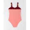 imageVerdusa Womens Cut Out Colorblock One Piece Swimsuit Ruched Swimwear Bathing SuitRed Multicolored