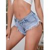 imageVerdusa Womens Distressed Frayed Trim Booty Denim Short Shorts