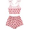 imageVerdusa Womens Floral Print V Neck Long Sleeve One Piece Pajama Onesie Sleepwear Romper
