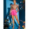 imageVerdusa Womens High Waisted Zipper Back Solid Satin Shorts with Pocket
