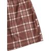 imageVerdusa Womens Two Piece Pajama Sets Plaid Pj Set Star Print Short Sleeve Tee and Shorts Comfy Sleepwear Casual Lounge SetsBrown Beige