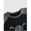 imageVerdusa Womens Two Piece Pajama Sets Plaid Pj Set Star Print Short Sleeve Tee and Shorts Comfy Sleepwear Casual Lounge SetsGrey Black