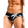 imageVerdusa Mens Swim Brief Swimsuit Bikini Briefs Beach Shorts Bating SuitBlack and White