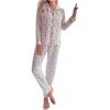 imageVerdusa Womens 2 Piece Pj Sets Matching Sets Printed Pajama Sets Sleepwear Long Sleeve Tops and PantsBeige