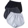 imageVerdusa Womens 3 Pack Elastic High Waist Knot Front Lounge Track Shorts Summer ShortsGrey Multi