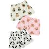 imageVerdusa Womens 3 Pieces Fuzzy Pajama Cartoon Graphic Flannel Sleep Shorts Pj Lounge BottomsBrown Pink