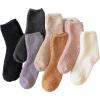 imageVerdusa Womens 7 Pairs Fuzzy Socks Winter Warm Cozy Plush Sleeping SocksMulticolor