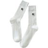 imageVerdusa Womens Bow Cute Socks Casual Mid Calf SocksWhite and Black