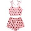 imageVerdusa Womens Floral Print V Neck Long Sleeve One Piece Pajama Onesie Sleepwear Romper