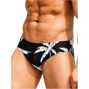 imageVerdusa Mens Swim Brief Swimsuit Bikini Briefs Beach Shorts Bating SuitBlack and White
