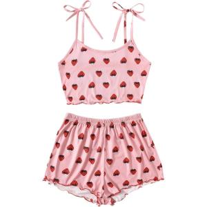 imageVerdusa Womens Floral Print V Neck Long Sleeve One Piece Pajama Onesie Sleepwear Romper