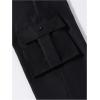 imageVerdusa Boys Loose Cargo Pants Elastic Waist Pocketed TrousersBlack