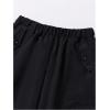 imageVerdusa Boys Loose Cargo Pants Elastic Waist Pocketed TrousersBlack