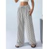 imageVerdusa Womens Casual Palazzo Pants Loose Wide Leg Drawstring Waist Long PantsBlack