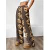 imageVerdusa Womens Plush Warm Pajama Pants Fleece Lounge Sleepwear Pj BottomsBrown